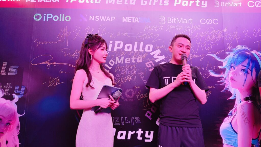 Justin Sun during Web3 Hong Kong. (Twitter)