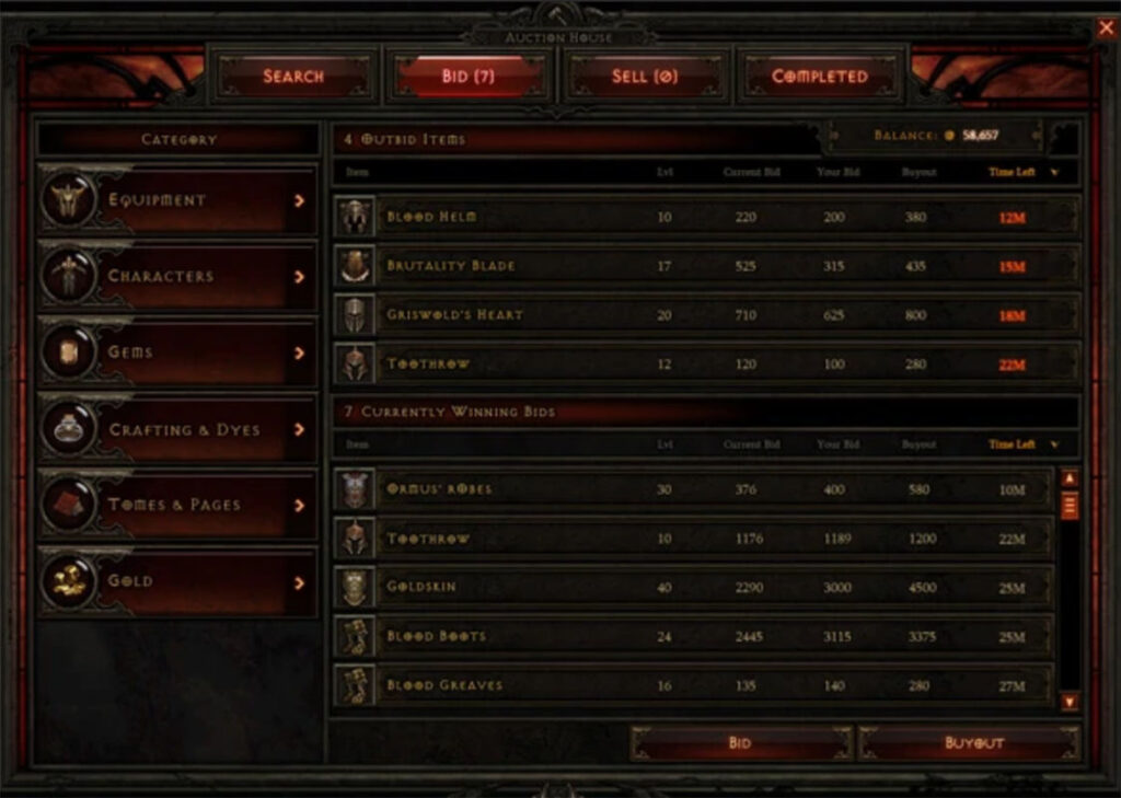 Diablo III Auction House