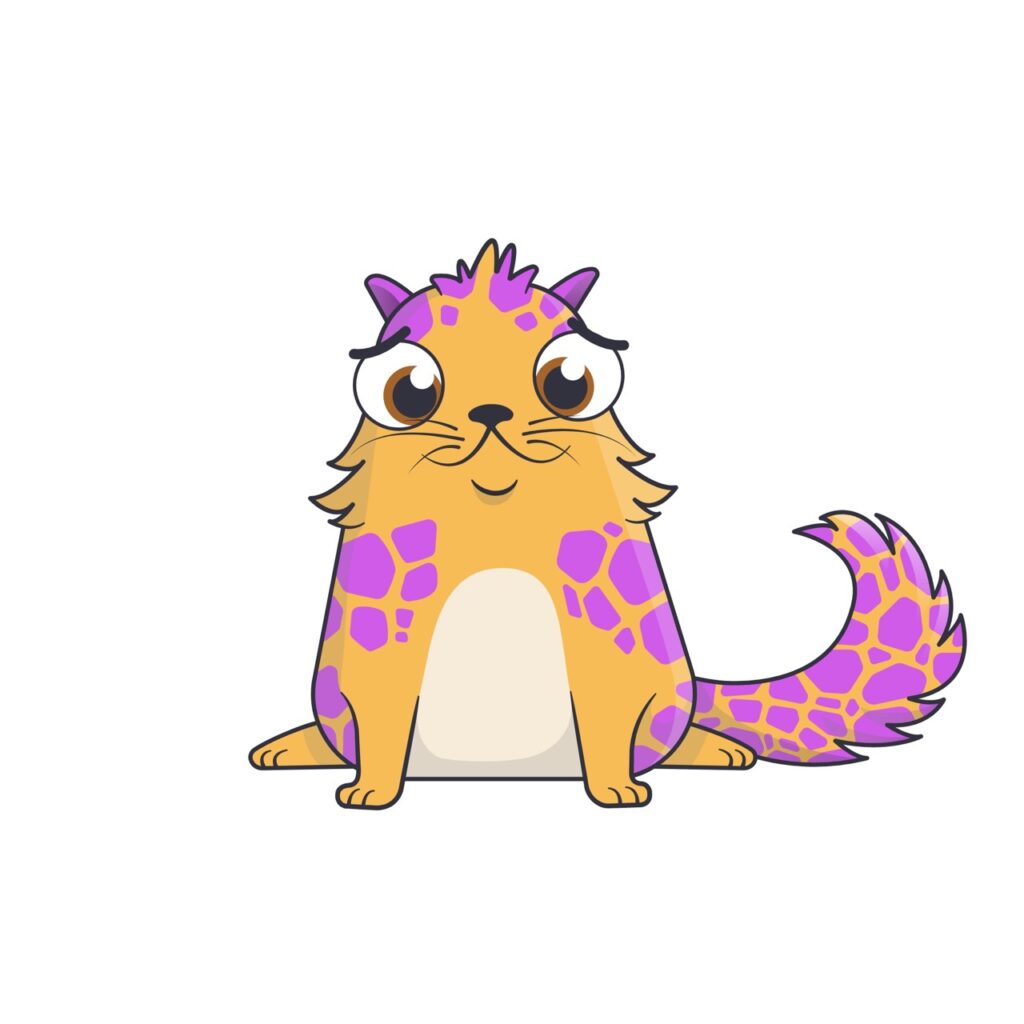 Founder Cat #86 from CryptoKitties - owned by Nate Alex