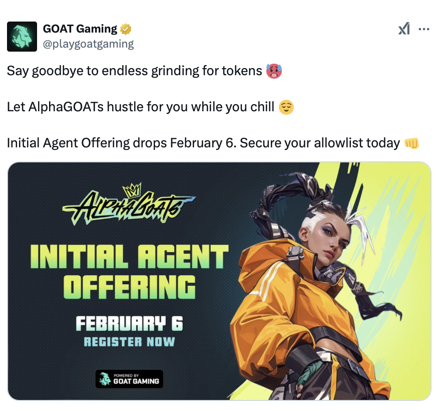 GOAT’s AI agents play to win crypto for you, Flappy Bird reboot: Web3 Gamer